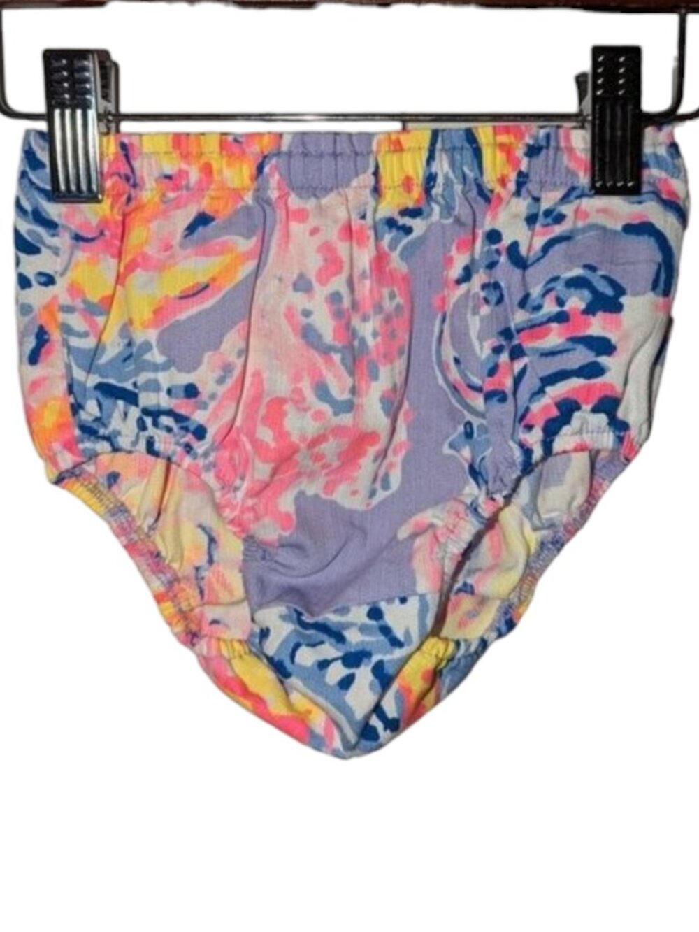 Lilly Pulitzer Print Elastic Waist Pull On Bloomers Diaper Cover Shorts 18-24M